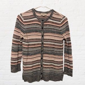 Loft outlet striped button down cardigan size S J-332
